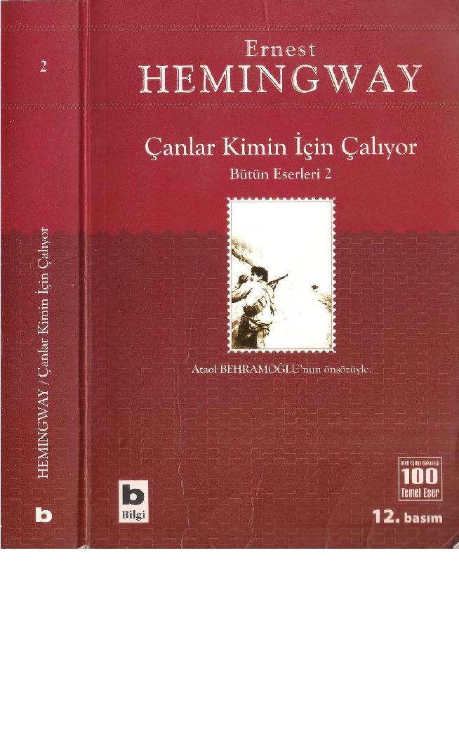 Çanlar Kimin İçin Çalıyor - Ernest Hemingway