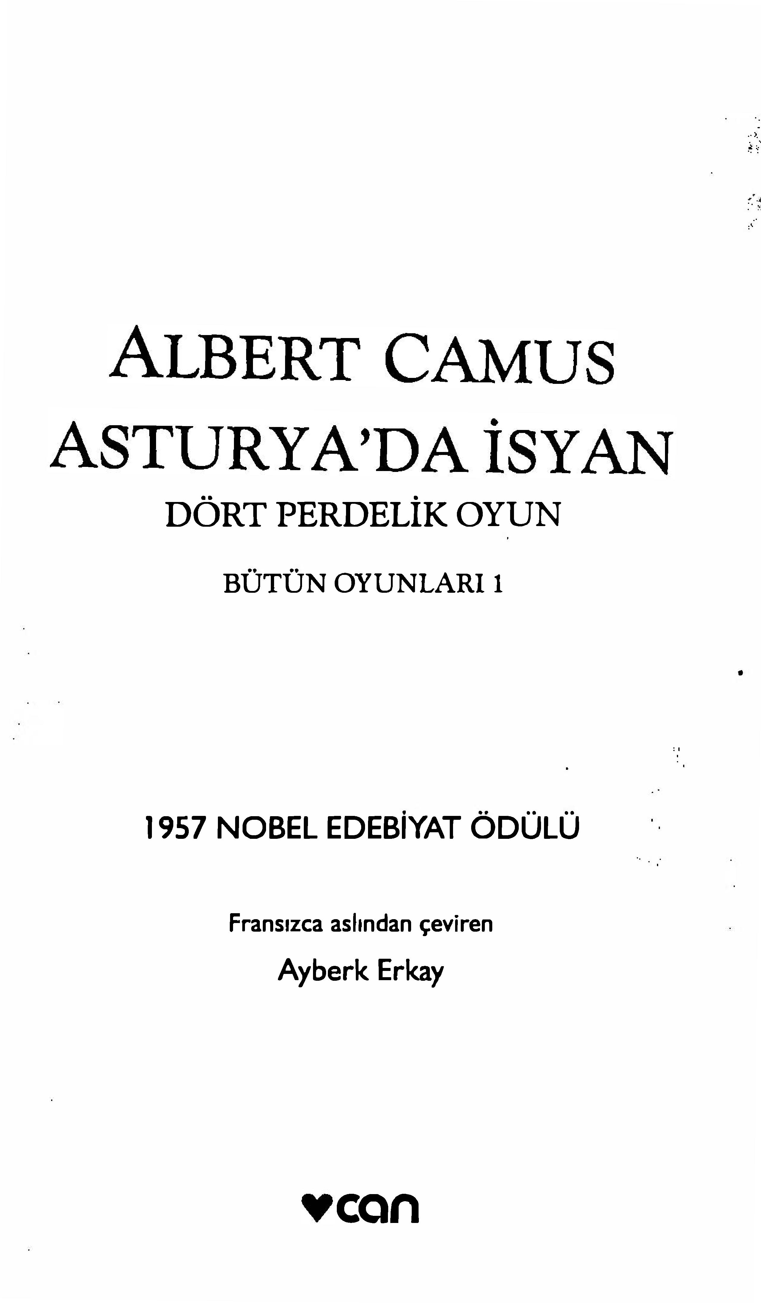 Asturyada İsyan - Albert Camus