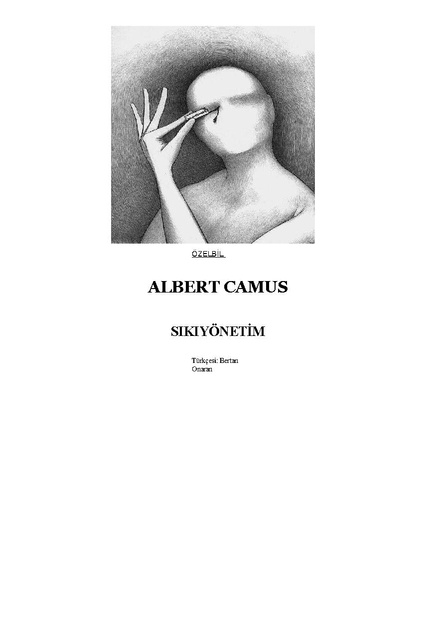 Sıkıyönetim - Albert Camus