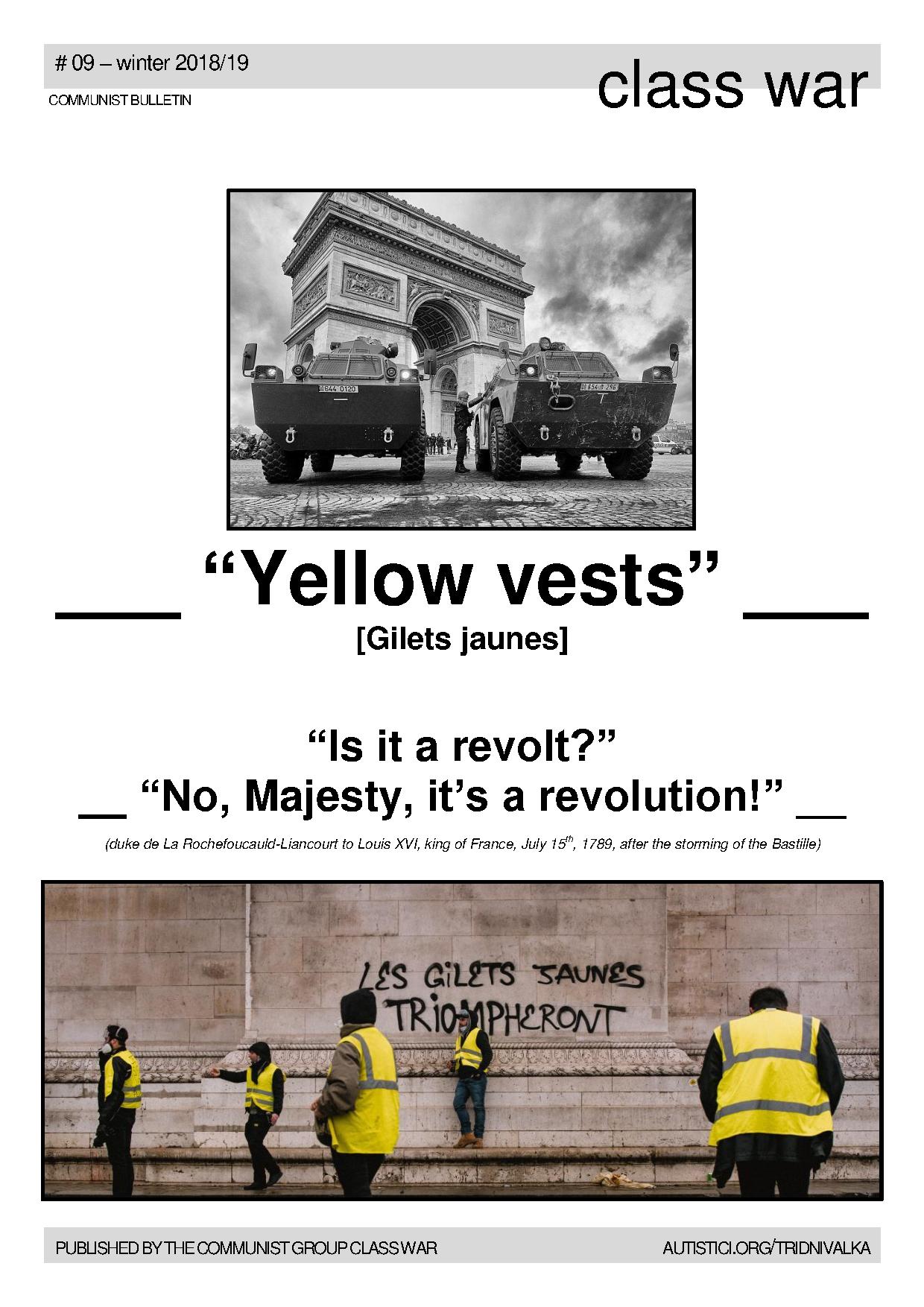Yellow Vests - Třídní Válka