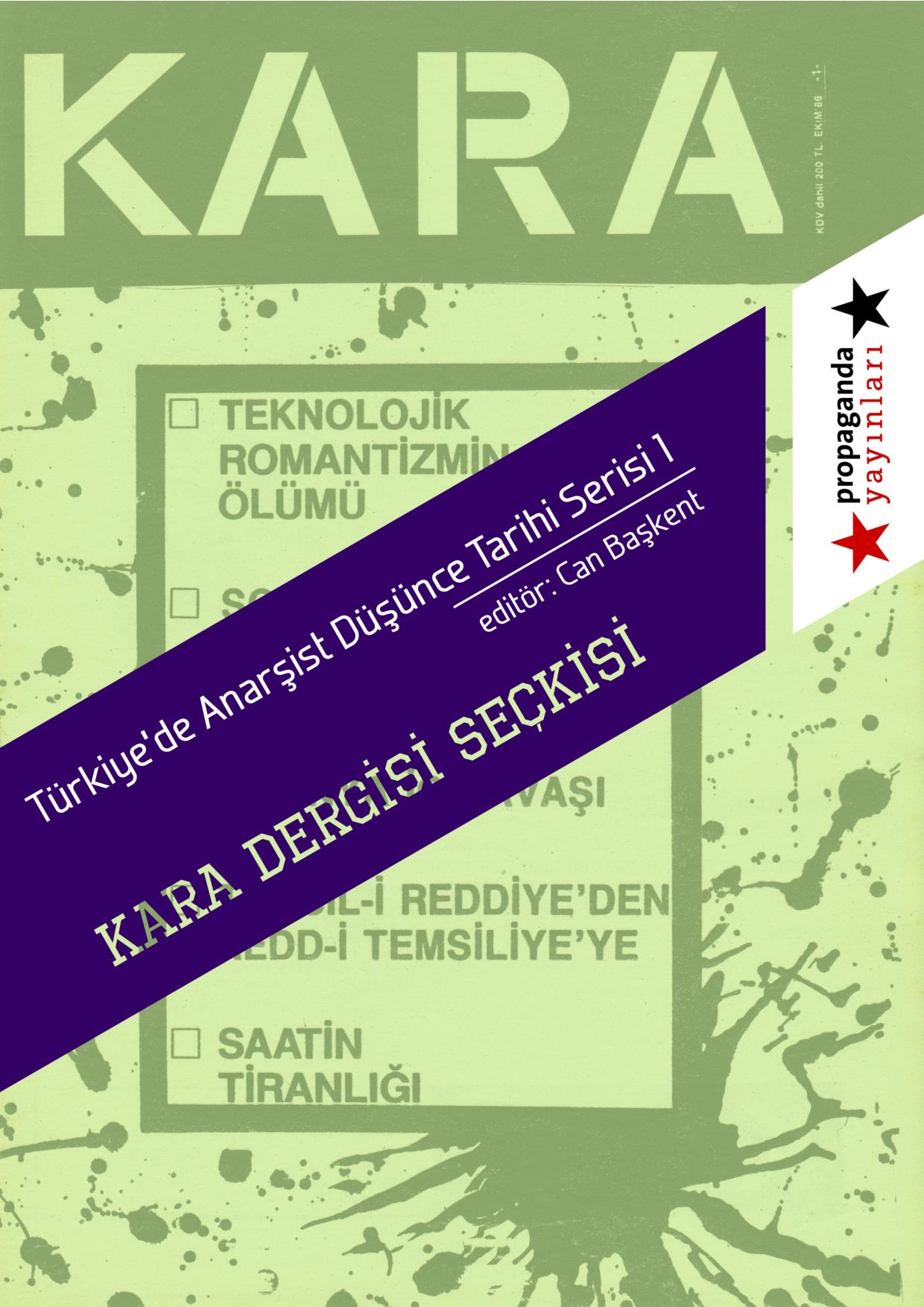 Kara Dergisi Seçkisi - Türkiye'de Anarşist Düşünce Tarihi Serisi
